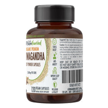 Load image into Gallery viewer, Organic Ashwagandha Withania Somnifera | 120 Vegan Capsules