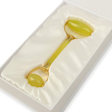 Load image into Gallery viewer, Natural Chemical Free Jade Crystal Roller in a silk lined Box --2
