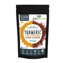 Load image into Gallery viewer, Turmeric 95% Curcumin Extract Cocoa Flavour - Organic Turmeric Powder With Black Pepper - 375g

