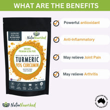 Load image into Gallery viewer, Pure 95% Curcumin Powder (120g) - 1500mg Turmeric Extract Black Pepper
