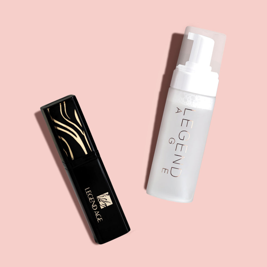 Best Seller duo - 3 in 1 Lipstick + Cleansing Mousse